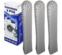 3 Pieces Washing Machine Drum Paddle 270x61x42 mm with the Original Code 43005989 for Candy for Haier for Hoover for Rosieres for Zerowatt - Warranty 10 Years - MONTERAL