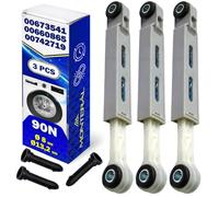 3 Pieces Washing Machine Shock Absorbers with Pins Ø 8 mm/13,2 mm 90N with the Original Code 00673541 673541 00660865 660865 00742719 742719 for Siemens for Bosch for Balay - MONTERAL
