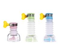 3 Pieces Water Filter Tap, Booster Shower Kitchen Water Filter Tap, 360 Degree Adjustable Water Faucet Filter Extension Shower Faucet Bathroom Extender Kit Home (3Colors)