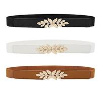 3 Pieces Women'S Belts, Elastic Belts, Simple Belts, Dress Belts, Clothing Decorative Belts, Clothing Accessories