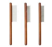3 Pieces Wooden Handle Pet Combs, Pet Grooming Combs, Hair Grooming Tools, Detangling Combs, Pet Supplies