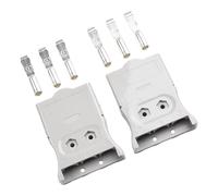 3 Pin 75A AC DC Connector Silver Plated Copper For UPS Lithium Battery Solar RV Ship Yacht Bus Energy Storage System Gray Red