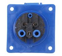 3 Pin Concealed Industrial Outlet, Brass Blue CEE Socket for Electric Power IP44 220 with Terminals (TYP 113)