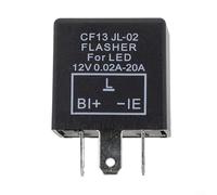 3 Pin Flasher Relay for LED Turn Signals CF13 EP34 Fixes Hyper Flash Issue 12V Nominal Voltage Max Current 20A For Acura