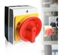 3-Pin Main Switch, 16A Main Switch, Circuit Breaker, IP65 Isolator Switch, Load Disconnect Switch, Surface-Mounted Switch with Plastic Housing, Rotary Switch for Connecting Switches and Disconnecting