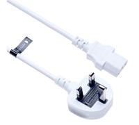 3 Pin Mains Power Lead 3 Prong Plug Cord Kettle Cable Compatible with LG 42LF66 42LF2500 42LF2500-ZA.BEKJLJG 37LG3000 37LG3000-ZA 42LG7000 19LE3300 42CS460 42PX5D 50PT353K (C13 to UK) 3m (White)