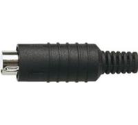 3 Pin Mini Din Line Plug, Black