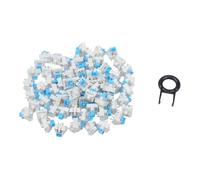 3-Pin Tactile Mechanical Keyboard Switches, Transparent Blue, 45/62/70 Pack | Factory pre-lubricated for smooth, quiet keystrokes straight out of the box with no manual adjustments needed.