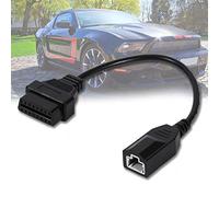 3 Pin To 16 Pin OBD 2 Auto Car Diagnostic Adapter Connector Cable For ABS Plastic Durable Diagnostic Tool Converter For Vehicles Black 30.5cm