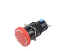 3 Pins/ 6pins Mushroom Emergency Stop Pushbutton Switch 16mm Mounting Hole AC250V 3A / DC30V 5A(6pins)
