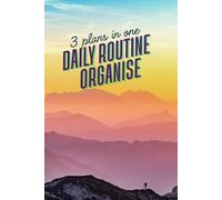 3 plans in one Daily routine organise: Notebook with 3 plans to make your every day carefree mind_Daily Reflection_Daily Planer_Monthly Planer_ Pages with lines to write down your thoughts @Deamfamily