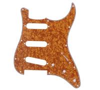 3-Ply 11-Hole Colorful Celluloid Guitar Pickguard Scratch Plate for Strat Electric Guitars, Compatible with SSS Configuration, PVC Material, Easy Install No Rewiring Required, 1pc
