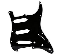 3-Ply 11 Hole SSS Guitar Pickguard - for ST/Strat Style forUSA/Mexico Fender Stratocaster/Strat (black)