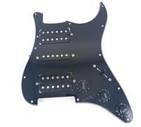 3-Ply 11 Holes Loaded Prewired Pickguard Plate With HSH Pickup For Electric Guitar Repair Tool Parts (Color : Bk)