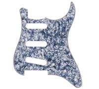 3-Ply Celluloid Guitar Pickguard for Strat SSS, 11-Hole Scratch Plate Compatible with Electric Guitars, Fits Standard Models, Easy Install No Rewiring - 1 Pc (Color Options Available)