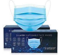3 PLY Face Masks disposable for Adults,Disposable Protective Breathable Face Coverings,Motorbike Face Masks Breathable,Anti Haze Family Cover Balaclavas Bandanas (100)