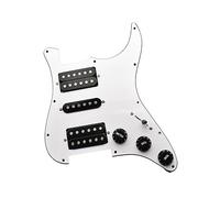 3-ply HSH Loaded Prewired Electric Guitar Pickguard Pickup For FD ST Style Electric Guitar White With Black Guitar Parts