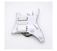 3 Ply HSH Loaded Prewired Guitar Pickguard For Electric Guitar Parts Replacement Black/White Prewired Guitar Pickups (Color : 1Set White)