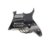 3 Ply HSH Loaded Prewired Guitar Pickguard For Electric Guitar Parts Replacement Black/White Prewired Guitar Pickups (Color : 1Set Black)