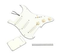 3 Ply SSS Back Cover Back Plate Pickup Set, Compatible with Pre-wired Electric Guitars