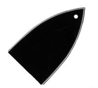 3 Ply Truss Rod Cover for Electric Guitars, 1 Hole Triangle Style Replacement Part Compatible with For ESP/LTD Models, Black Plastic Acces
