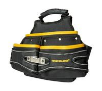 Tough Master Tool Belt Pouch, Fixing Pouch With 3 Wide Pockets For Tools, Nails And Small Parts