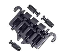 3 Point 4 String Bass Bridge Tailpiece Zinc Alloy Bridges with Saddle Replacement Parts for Style Bass,Black