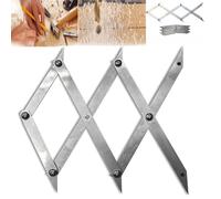 3 Point Center Finder for Precise Measurements, Woodworking Tools, Welding Tools, Stainless Steel Center Finder Tool With Marker, Precision Layout Tool for Woodworking, Welding, Diy (1 pc)