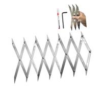 3 Point Center Finder Precise Measurements Multi-Purpose Carpenter Tools Wrench, for Pencil Cut Stainless Steel Tool Wood Working Welding Precise Center Finding (B,1pcs)