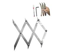 3 Point Center Finder Precise Measurements Multi-Purpose Carpenter Tools Wrench, for Pencil Cut Stainless Steel Tool Wood Working Welding Precise Center Finding (A,1pcs)