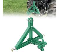3-Point Hitch Receiver for Category 1 Tractor, 10,000 LB Capacity, Quick Hitch Compatible with Most Compact & Sub-Compact Tractors, Steel Garden Implement & Trailer Hauling Attachment