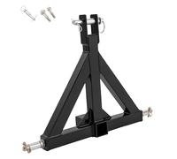 3-Point Hitch Receiver, Heavy Duty Trailer Connector with 3 Hitch Pins, 2 Inch Receiver Drawbar Adapter for Tractors and Trailers