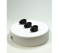 3 Point Multi Drop Outlet Ceiling Rose | Brilliant White