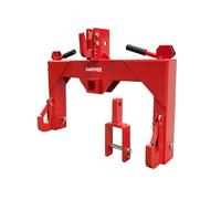 3 Point Quick Hitch Category 1&2, 1360 kg Lifting Capacity Tractor 3-Point Hitch with Adjustable Top Hook, Lock-and-Release Lever & Adapter Sleeve for Subcompact/Compact Tractors, Lawn Mowers