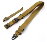 3 Point Tactical Rifle Sling Three Point Gun Weapon Strap Airsoft Hunting Military (Tan/Khaki)