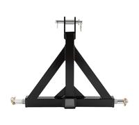 3 Point Trailer Hitch for Tractors - Heavy-Duty Iron Construction, 2" Receiver Compatible, Triangular Design with 3 Pins for Stability, Durable Easy to Install for Farm