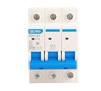 3 Pole DIN Rail MCB 400V Miniature Circuit Breaker for Solar Power Generation System with 3P Overload Protection