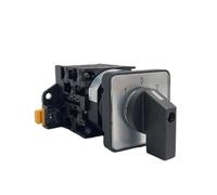 3 Pole Manual Cam Switch Industrial DIN Rail YMW42-20/3 Black 20A 12 Terminal Rotary Selector IDGTTLDF