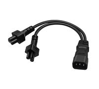 3 Pongi C14 to Dual C5 Plug Adapter Cable Male to Female Y Plug Converter Splitter