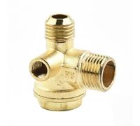 3 Port Check Valve Air Compressor Connector Zinc Alloy 16mm 14mm 7mm Thread High Pressure Resistance For Pneumatic Tank for PISTON Pump