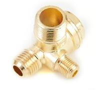 3 Port Check Valve Zinc Alloy Male Thread Connector Tool for Air Compressor, 16mm/14mm/10mm Thread Diameter, Resistant, High Performance