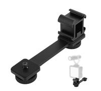 3 Port Cold Shoe Mount Plate, Aluminum Alloy Triple Stabilizer Extension Adapter Bracket for Camera Microphone LED Light for Zhiyun Smooth 4 DJI Osmo Pocket Osmo Mobile 3 Feiyu Vimble 2