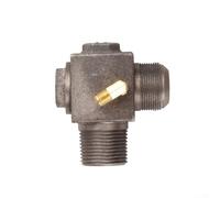 3 Port Iron Check Valve with Male Thread Connector, Compatible with Various For Air Compressor and For Air Pump Systems for Reliable Performance (33×33×10Horizontal)