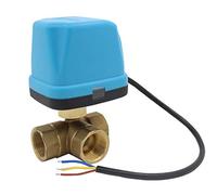 3 Port motorised Valve 3 Way Ball Valve 220v motorised Three Way Valve 1/2 3/4 1 1-1/4 1-1/2 inch (3/4 inch - DN20)