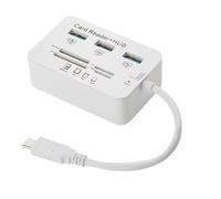 3 Port USB 3.0 Hub MS SD M2 TF Multi-In-1 Memory Card Reader Adapter