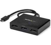 3-Port USB-C Multi-Monitor Adapter, USB Type-C to 3x DisplayPort 1.2 MST Hub, T