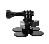 3. Portable 17mm BallHead Adhesive Mount 3-Claw Grip Adjusts On Curved Surfaces 300g Weight Capacity Adhesive Base