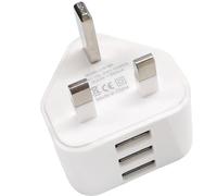 3-Ports USB Charger Plug, 5V 3A MejaRizon USB Plug Compatible with iPhone 14 13 12 11 X 9 8 7 6 6 5 Series,Samsung Galaxy S10/S9/S8/S7/S6/A90/ A80/ A70S/ A60 Tablet Shaver Toothbrush