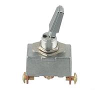 3 Position 50A 12V DC Toggle Switch Designed for Heavy Duty Use with Metal Contacts and Chrome Finish Suitable for Multiple Electrical Circuits