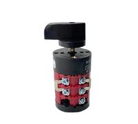 3 Position HZ5B-20/3 Changeover Rotary Cam Switch 20A 3 Poles Screws Terminals Silver Contact Electrical Control Circuit 1Pcs